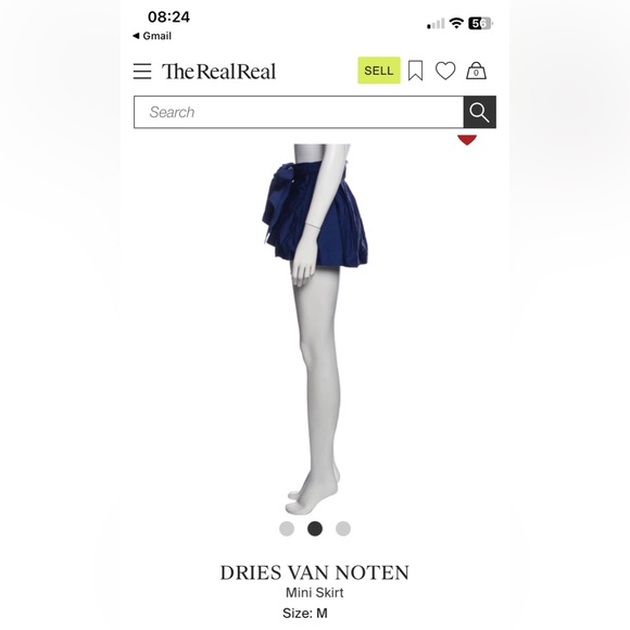 Dries Van Noten Wrap Mini Silk Skirt - Picture 3 of 5